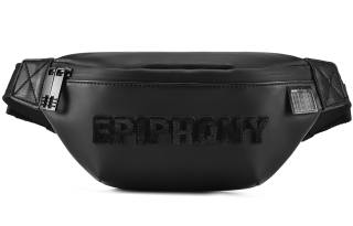 EPIPHQNY Pu Fanny Pack, Crossbody Bag, Shoulder Bag, Sling Bag Regular Unisex Black