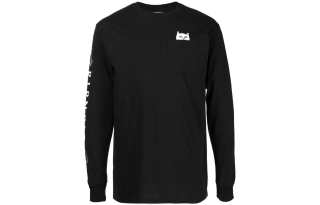 RIPNDIP T Shirts Men's Black Crew Neck Moderate