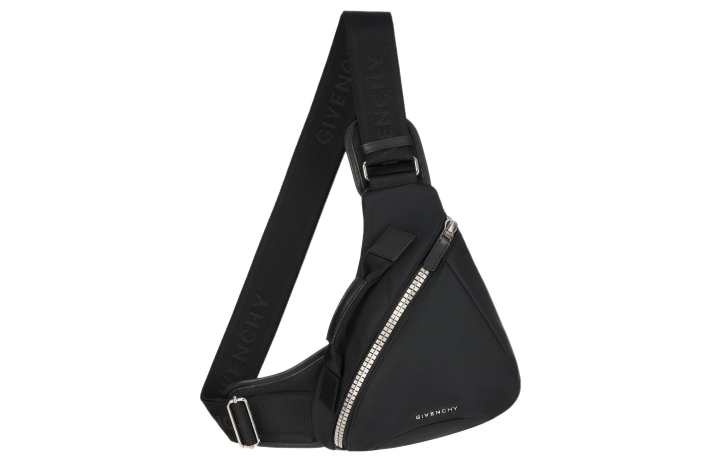 Givenchy Givenchy G Zip Leather Sling Bag Small Men's Black