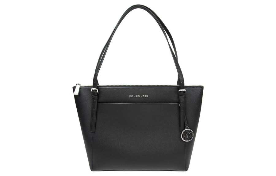 MICHAEL KORS Cow Leather Handbag, Shoulder Bag Women's Black