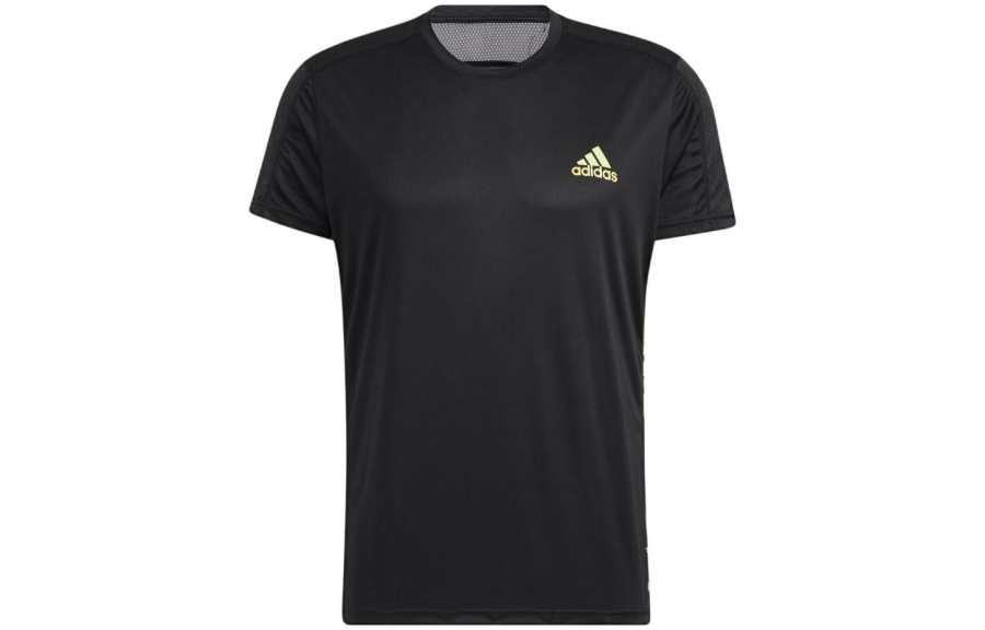 Adidas Adidas T Shirts Men's Black Crew Neck Moderate Straight Fit