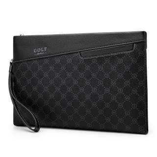 GOLF PVC Card Holder, Wallet, Cell Phone Pouch, Shoulder Bag, Clutch Medium Men's Black