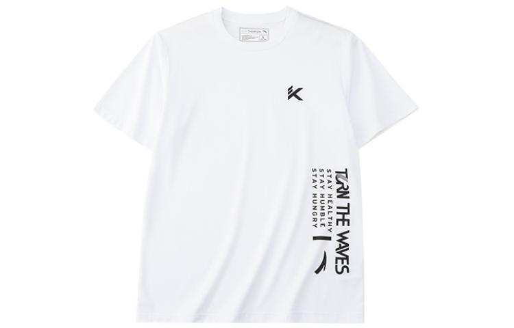 ANTA T Shirts Men's White Crew Neck Moderate Straight Fit