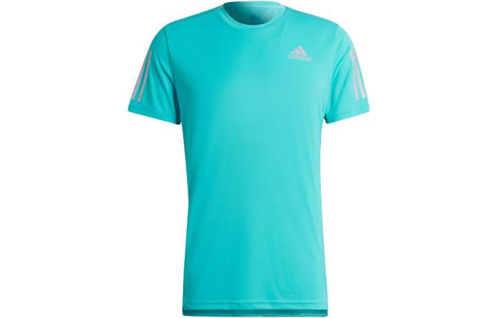 Adidas Adidas T Shirts Men's Light Blue Crew Neck Moderate Straight Fit