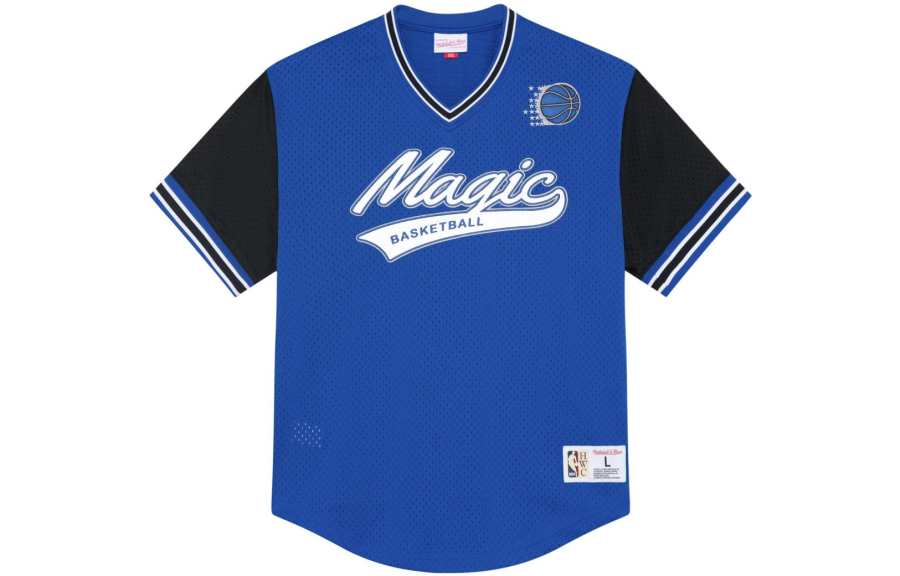 Mitchell Ness Mitchell Ness Drop Shoulder Sleeve T Shirt Unisex Blue
