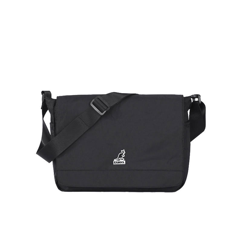 KANGOL Fabric Messenger Bag, Crossbody Bag, Shoulder Bag Unisex Tricolor