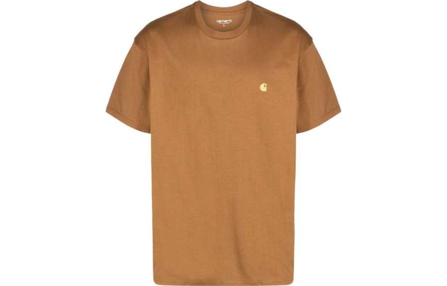 Carhartt Wip Logo Embroidered Crewneck T-Shirt