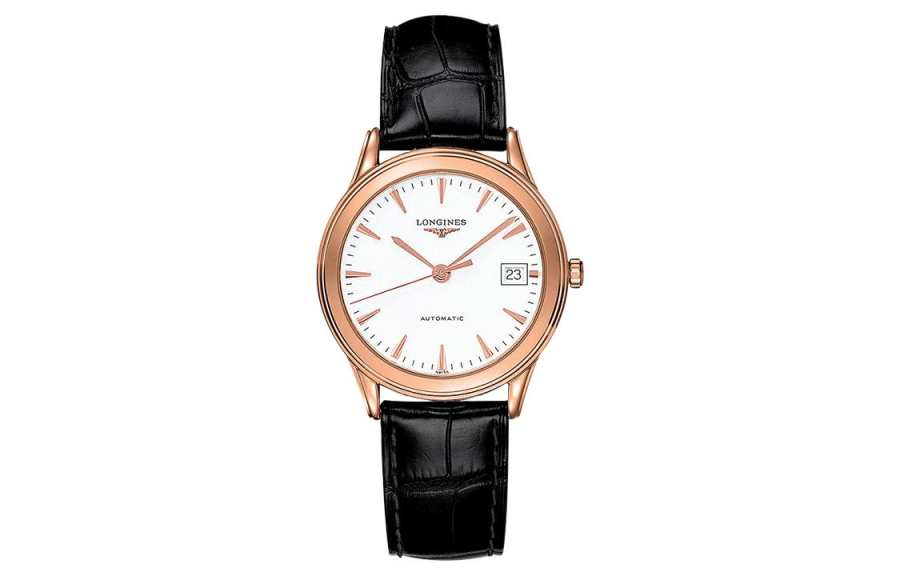 LONGINES Military Flag Collection Automatic Mechanical Movement Date Display Men's Watch 35.6mm White Dial