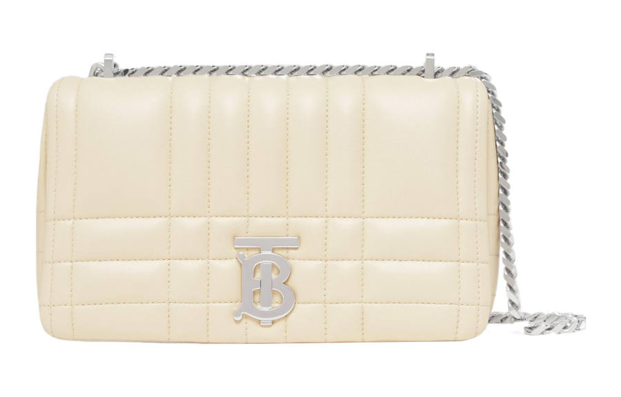 Burberry Lola Lambskin Shoulder Bag, Crossbody Bag Small Women's Light Vanilla