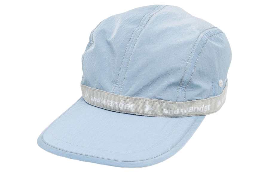 And Wander Polyester Baseball Caps Men's Blue