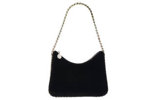 Stella McCartney Falabella Velvet Shoulder Bag Mini Women's Black