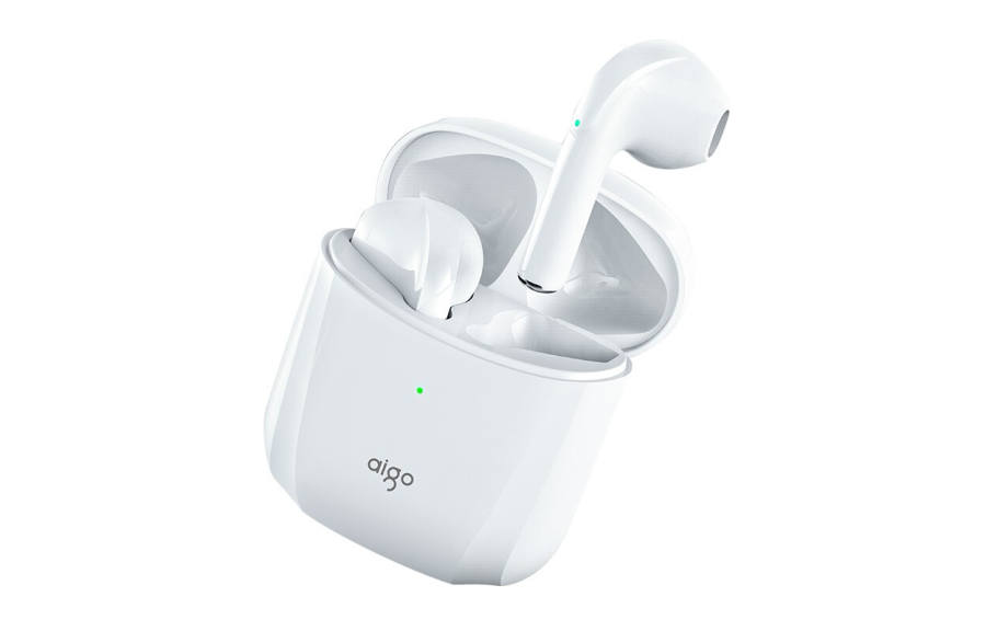 AIGO AIGO T20 Wireless, Bluetooth 5.0 Magnetic Snap Fit Lid, Touch Control Button, Sports Running Half In ear