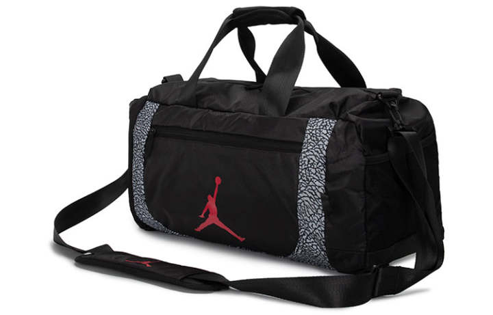 Jordan Jordan Large Capacity Polyester Travel Bag, Gym Bag, Handbag Regular Unisex Black