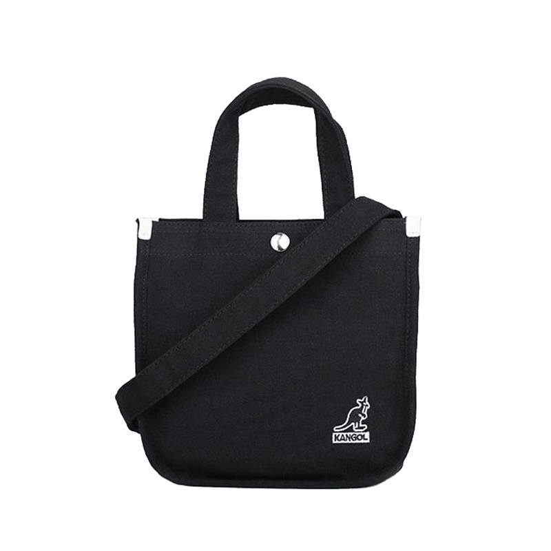 KANGOL Canvas One Shoulder Cell Phone Pouch Small Square Bag Mini Crossbody Handbag Small Women's Multicolor