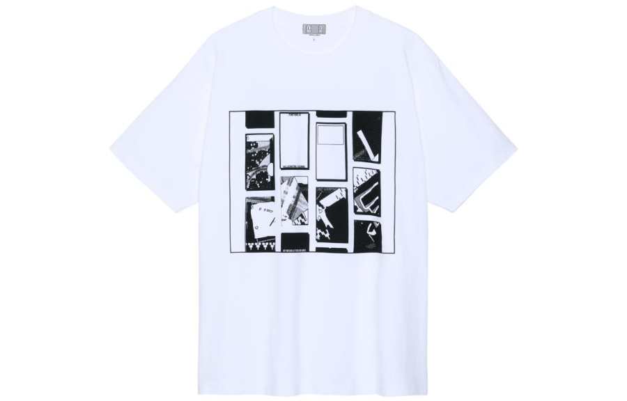 Cav Empt T Shirts Men's White Crew Neck Moderate Straight Fit