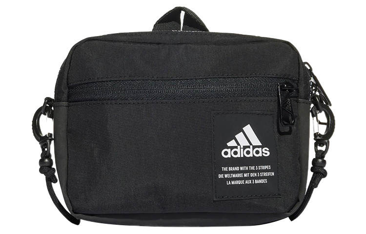 Adidas Adidas Nylon Fabric Handbag, Shoulder Bag, Crossbody Bag Regular Unisex Black