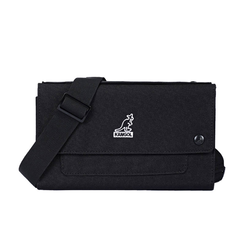 KANGOL KANGOL Canvas Commute Envelope Bag, Canvas Bag, Shoulder Bag Small Unisex Multicolor
