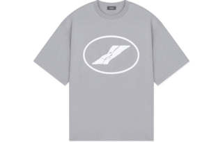WE11DONE T Shirts Unisex Gray Crew Neck Moderate Straight Fit