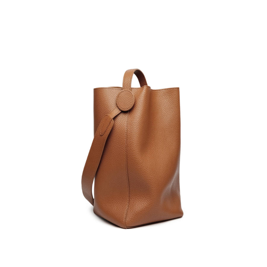 AJ AOIRJ Cow Leather Bucket Bag, Tote Bag, Shopping Bag, Shoulder Bag, Crossbody Bag Women's Multicolor