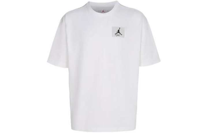 Jordan Jordan Flight Essentials T Shirts Men's White Crew Neck Moderate Straight Fit