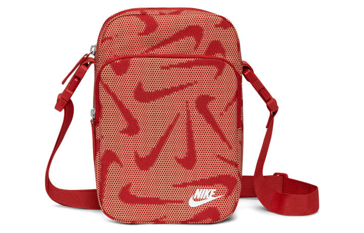 Nike Nike Heritage Fabric Shoulder Bag, Crossbody Bag Regular Unisex Vermilion/White