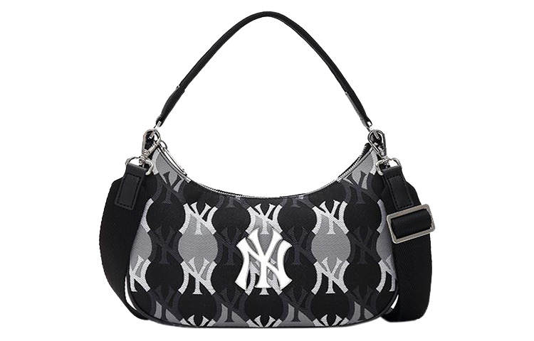 MLB MLB Polyamide Polyester Shoulder Bag, Handbag, Crossbody Bag, Shoulder Bag Regular Unisex Black Gray
