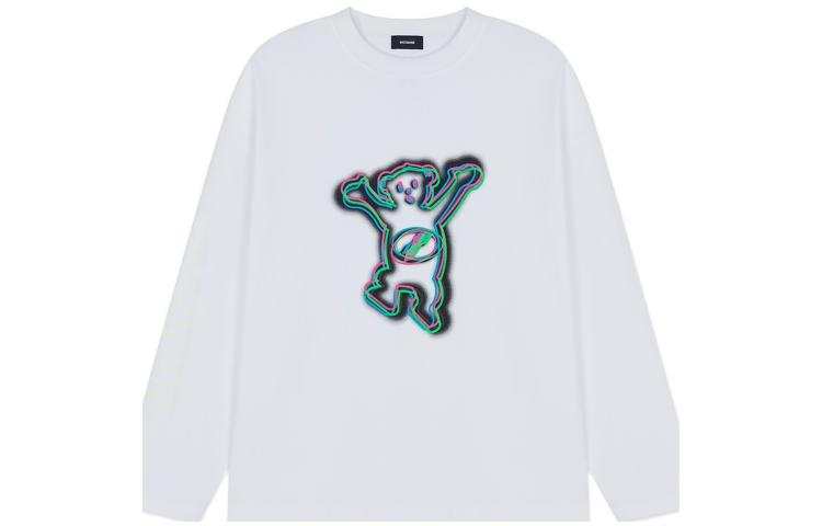 WE11DONE Colorful Teddy Print Long Sleeve T Shirt