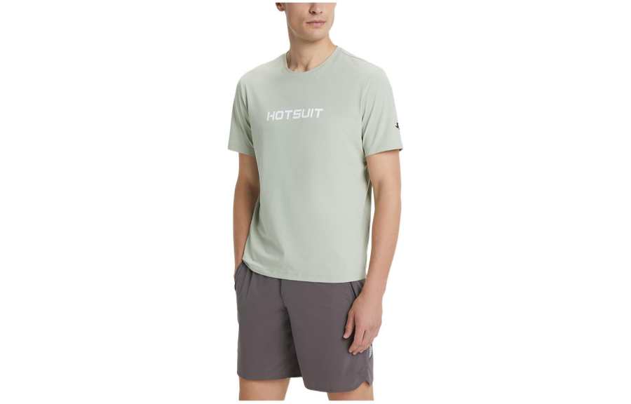 HOTSUIT T Shirts Men's Crew Neck Moderate Straight Fit