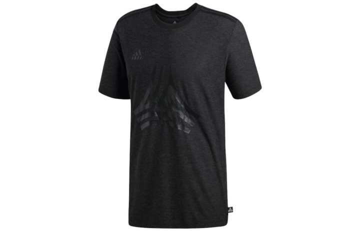 Adidas Adidas T Shirts Men's Black Crew Neck Moderate Straight Fit