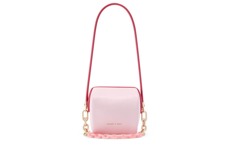 CHARLES&KEITH Pu Shoulder Bag, Crossbody Bag Small Women's Multicolor