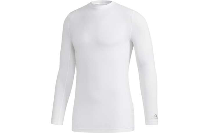 Adidas Adidas T Shirts Men's White Crew Neck Moderate Straight Fit