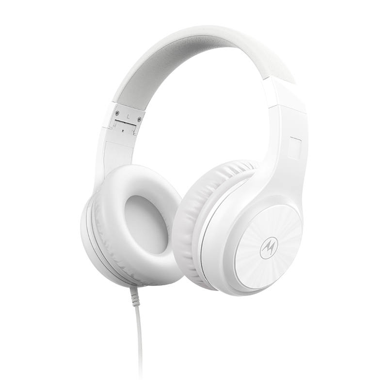 MOTOROLA MOTO XT120 Wired Headphone With Built-in Mic 3.5mm Interface High-Quality Sound Black