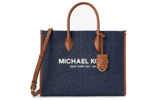 MICHAEL KORS Mirella Fabric Portable Crossbody Bag, Shoulder Bag Medium Women's Indigo