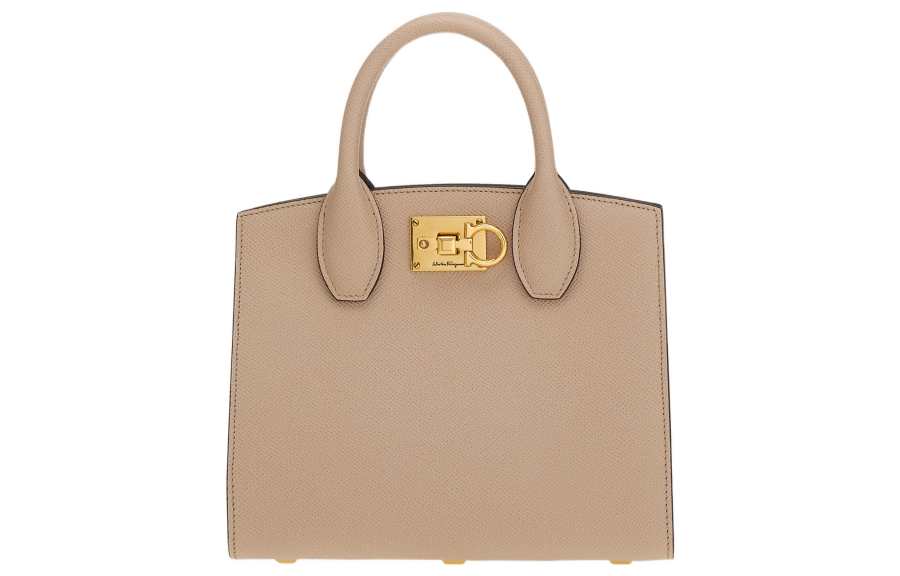Ferragamo FERRAGAMO Cow Leather Handbag Women's Coffee