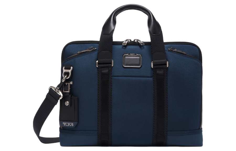 TUMI Alpha Bravo Ballistic Nylon With Leather Decoration Handbag, Shoulder Bag, Crossbody Bag, Laptop Bag, Briefcase