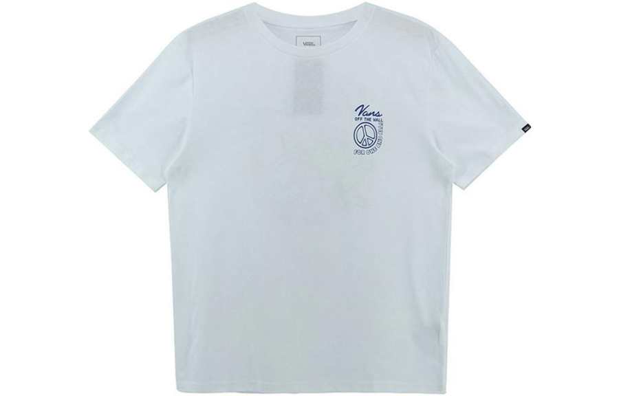 Vans Vans T Shirts Men's Blue Crew Neck Moderate