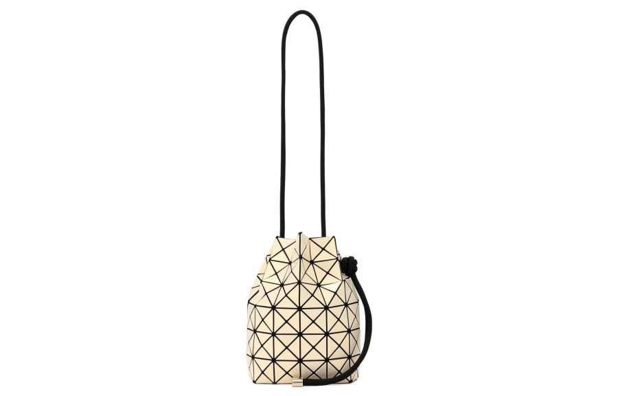 ISSEY MIYAKE Wring Polyvinyl Chloride Resin Handbag, Crossbody Bag, Shoulder Bag Small Women's Light Yellow