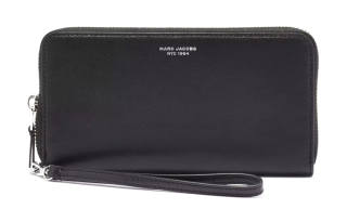 MARC JACOBS Goatskin Wallet Women's Black