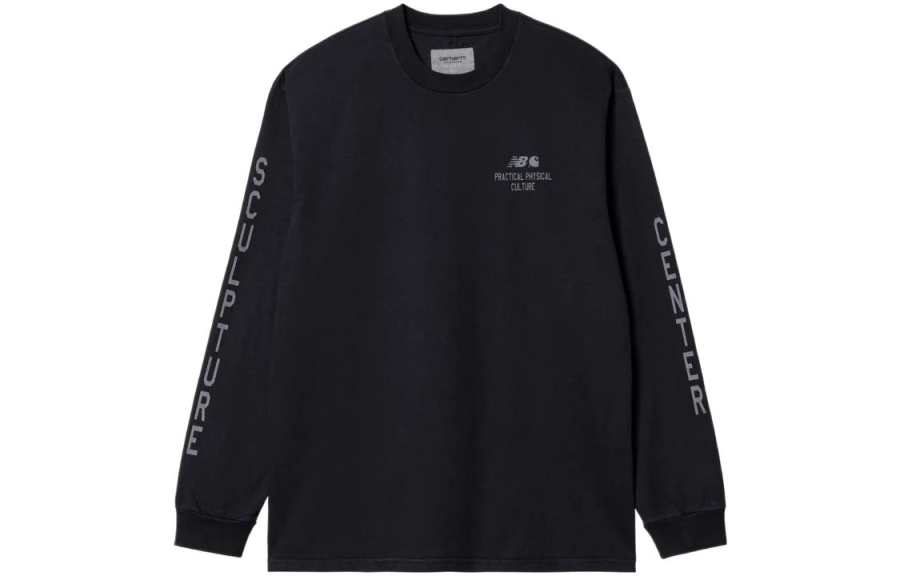 Carhartt WIP T Shirts Unisex Dark Marine Blue Crew Neck Moderate