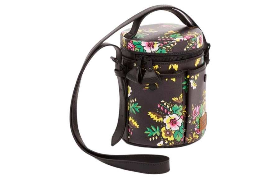 KENZO Pu Bucket Bag, Shoulder Bag, Crossbody Bag, Handbag Women's Black