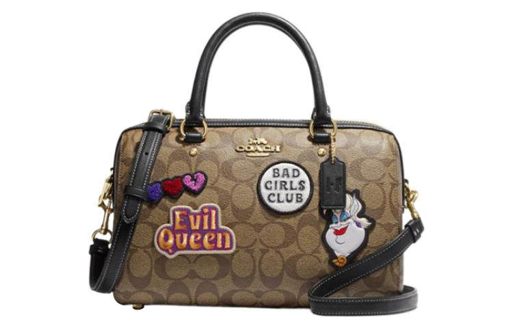 COACH X Disney Collaboration Rowan Artificial Leather Shoulder Bag, Crossbody Bag, Handbag Large Women's