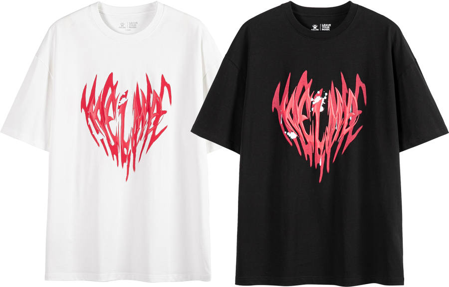 KELME T Shirts Unisex 2 Pack White+Black Crew Neck Moderate Straight Fit