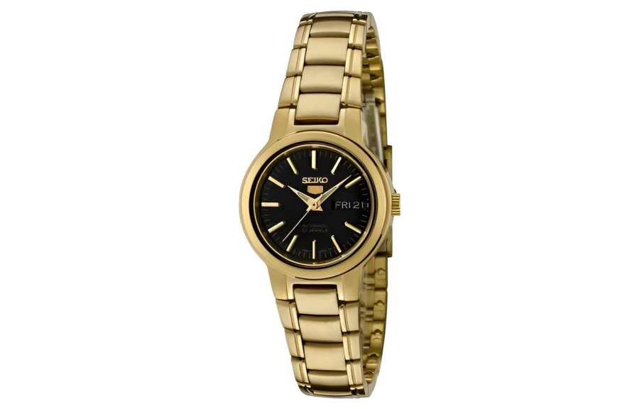 SEIKO Seiko5 30m Water Resistant Automatic Mechanical Movement Watch Women's Watch Black Dial