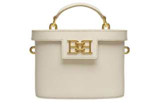 BALLY Calfskin Handbag, Shoulder Bag, Crossbody Bag Women's White