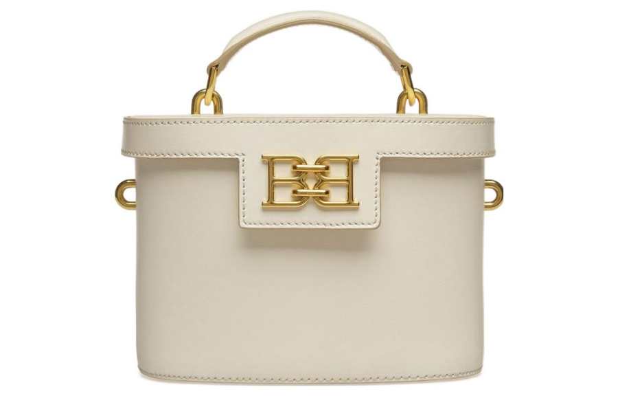 BALLY Calfskin Handbag, Shoulder Bag, Crossbody Bag Women's White