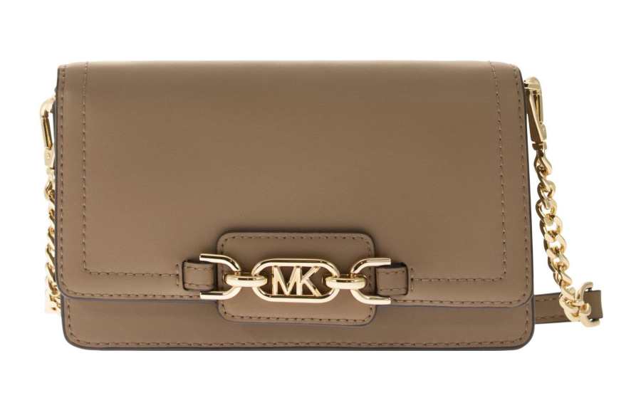 MICHAEL KORS Heather Leather Crossbody Bag, Shoulder Bag Women's Clay