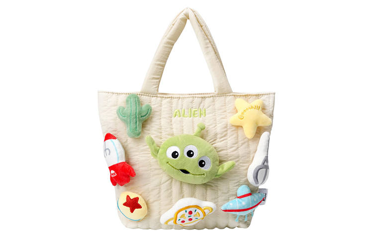 POTDEMIEL Polyester Shoulder Bag Regular Unisex Ecru