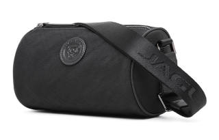 JAGUAR Canvas Bag, Crossbody Bag, Sports Bag, Shoulder Bag Medium Men's Black