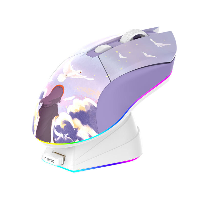 Dareu EM901 Electric Power Edition Wired Connection Hercules, Dual Mode, Lightweight, Esports Gaming, Charging, Laptop