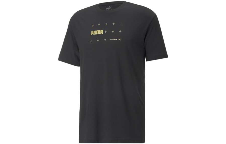 PUMA Drop Shoulder Sleeve T-Shirt Men's Black